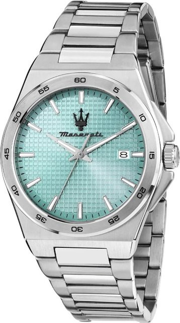 Maserati Herrenuhr Velocità Slim, Edelstahl, Quarz, 41 mm, Türkis - Bild 1