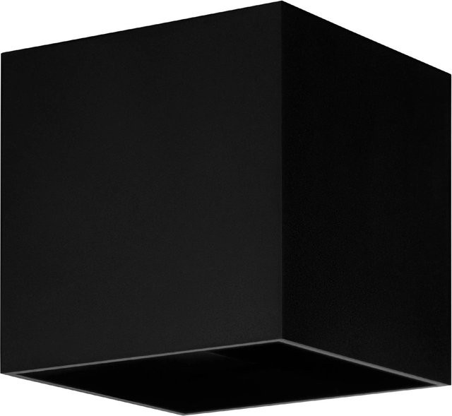 Eglo LED Wandleuchte Barcarola-E Schwarz aus Aluguss für den Außenbereich B/H/T: 10 x 10,5 x 1 cm - Bild 1