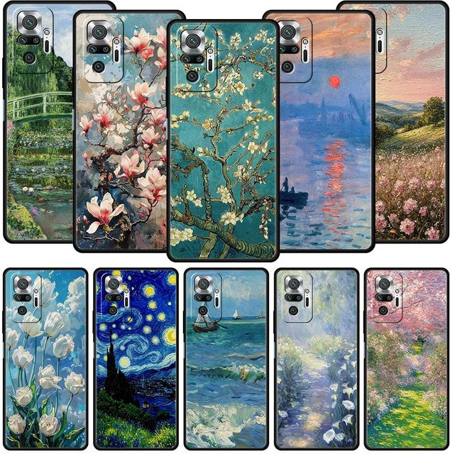 Claude Monet Garten-Kunst Handyhülle aus weichem TPU für Xiaomi Redmi Note Serie in Multicolour - Bild 1