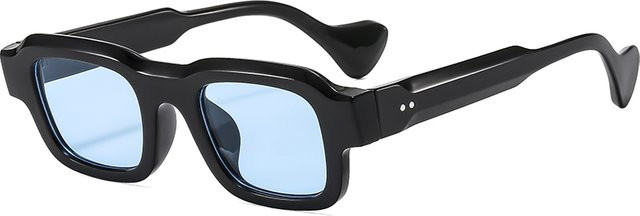 Owl City Sonnenbrille, Quadrat, Vollrand, Kunststoff, Schwarz, Unisex - Bild 1