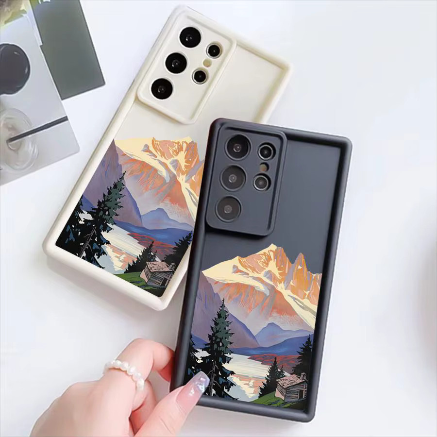 Handyhülle mit Cartoon Berg Design für Samsung Galaxy S24 Plus S25 Ultra S23 FE S22 S21 S20 FE in Multicolour - Bild 3