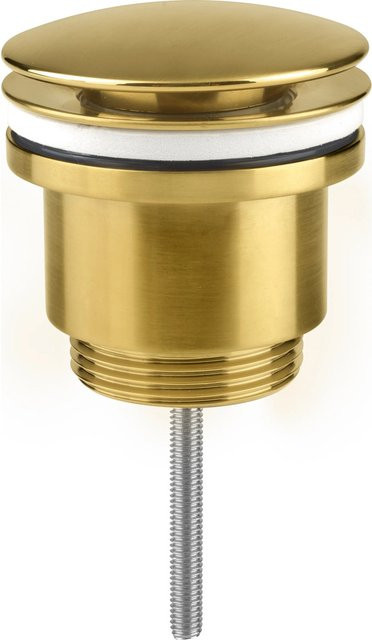 baliv Push-Ventil PV-3460 in Gold Matt mit 1 1/4 Zoll Anschluss - Bild 1