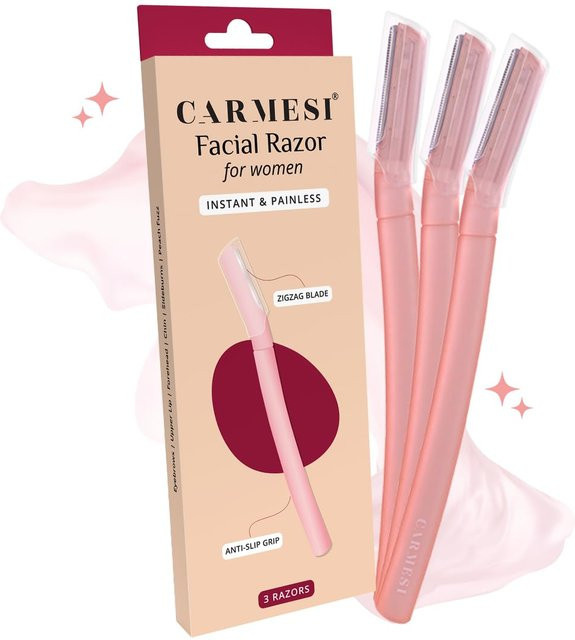 Carmesi Gesichtsrasierer für Damen, 3 Stück - Bild 1