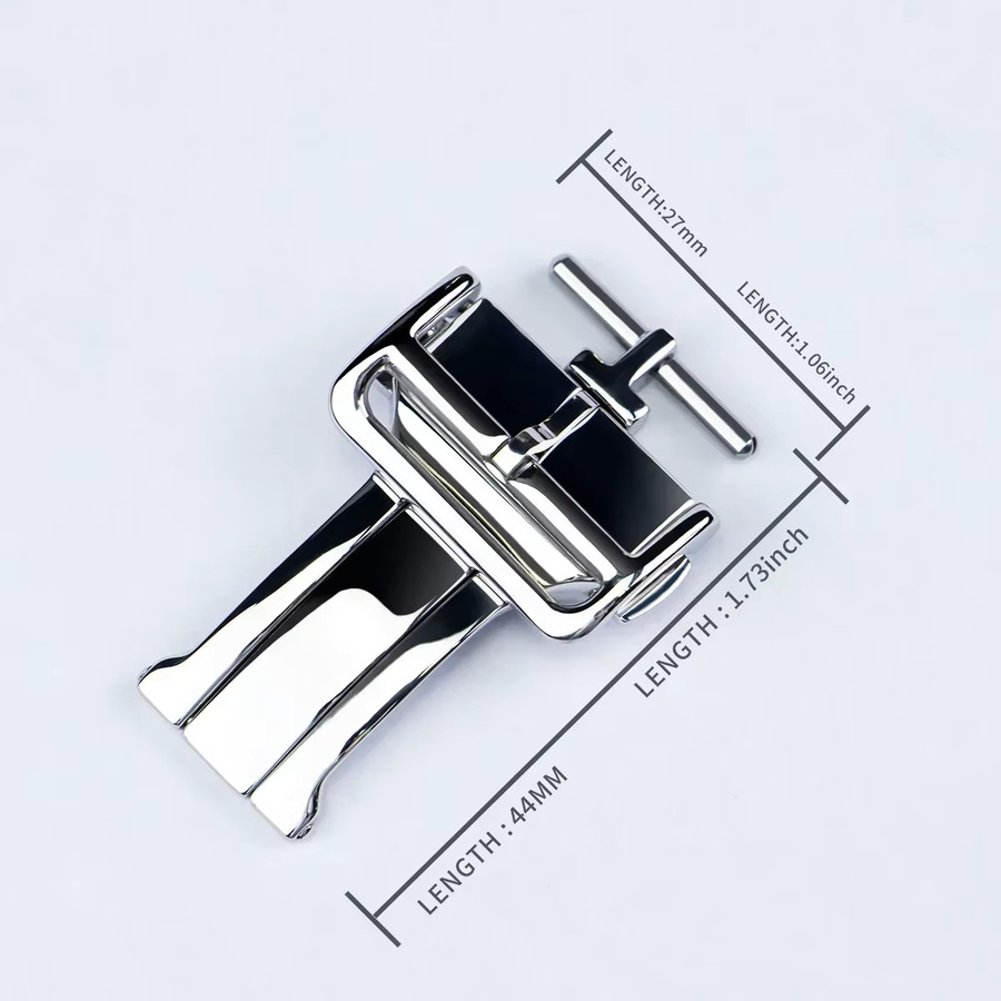 Geekthink Uhrenarmband Schmetterlingsschließe, Edelstahl, Unisex - Bild 2