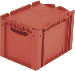 Bito Eurostapelbehälter XL mit Deckel XLD43271, Farbe: Rot, B/T/H: 40 x 30 x 28,8 cm - Bild 1