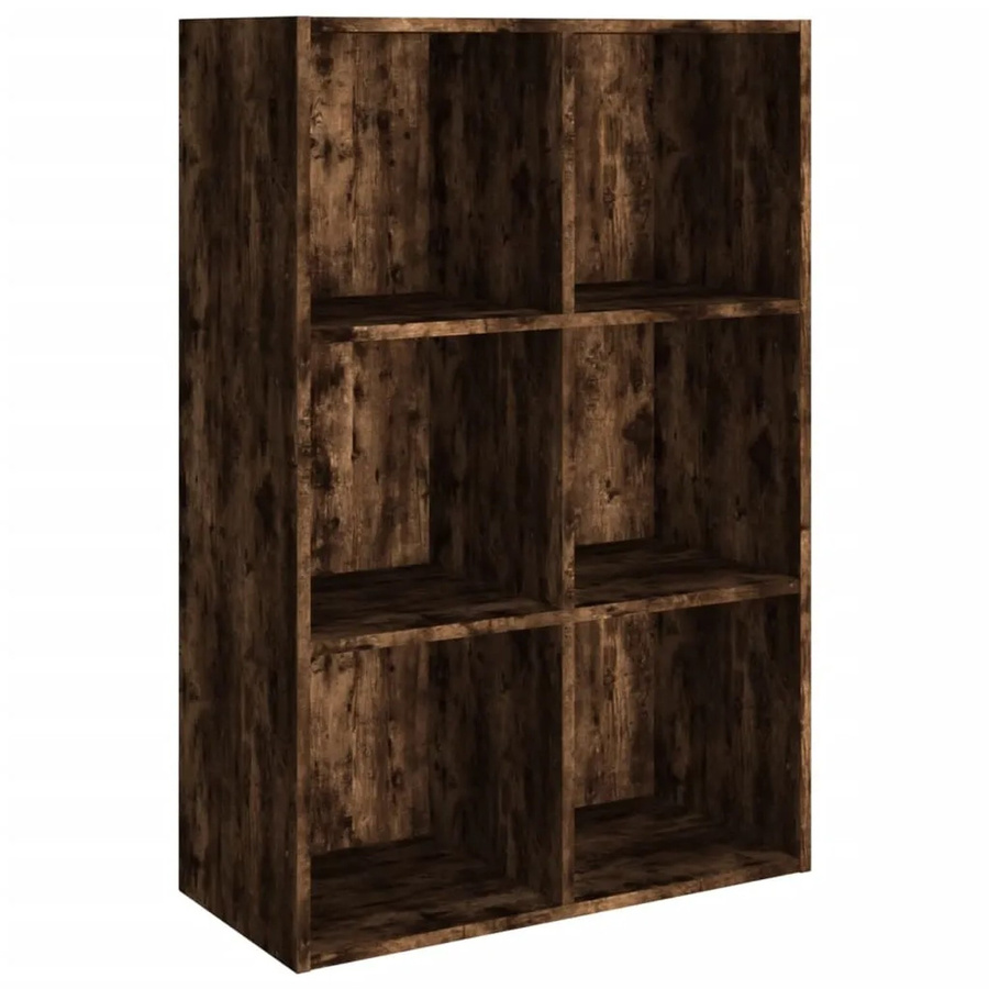 vidaXL Bücherregal Sideboard Räuchereiche Braun B: 66 cm, T: 30 cm, H: 98 cm - Bild 2
