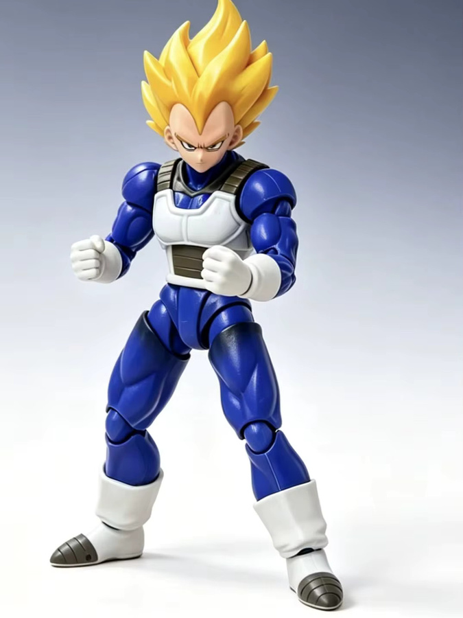 Bandai Dragon Ball Actionfigur Super Saiyan Goku und Vegeta Modell als Desktop-Dekoration - Bild 4