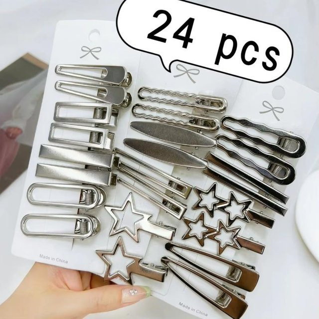YULIN Haarnadeln, Silber, Metall, Stern, Damen, Mädchen - Bild 1