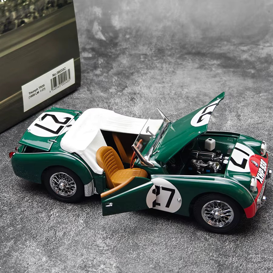 Kyosho Triumph TR3S 1959 LM # 27, Metall-Automodell, 1:18 - Bild 2