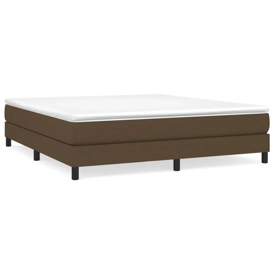 vidaXL Boxspringbett aus Stoff in Braun, B/T/H: 180 x 200 x 25 cm - Bild 2