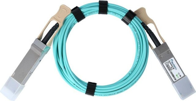 BlueOptics QSFP28 AOC Ethernet InfiniBand Kabel kompatibel mit IBM 01FT726 100GBASE-SR4, Länge: 30 m - Bild 1