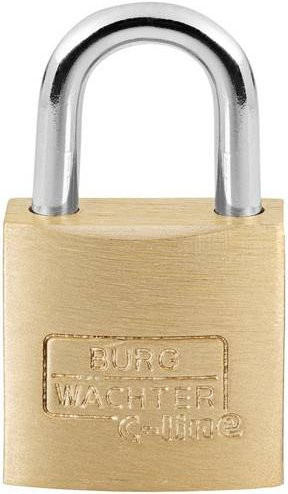 Burg Wächter Vorhängeschloss 2961 aus Messing in Gold, 25,00 mm, verschieden schließend - Bild 1
