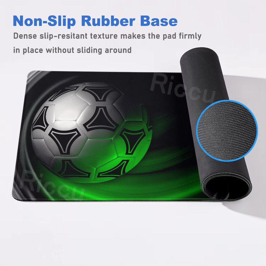 Riccu XXL Fußball Mauspad in Multicolour für Gamer und Sportbegeisterte - Bild 3