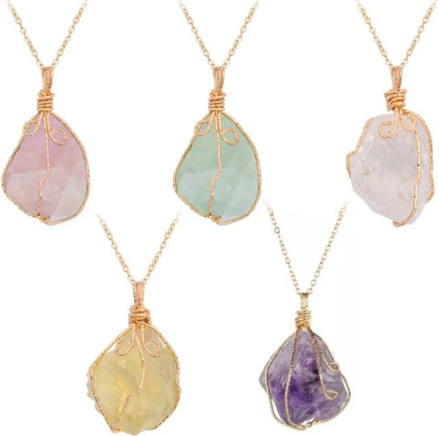 SANSWL Anhänger Amethyst, Achat, mit Kette, Unisex - Bild 1