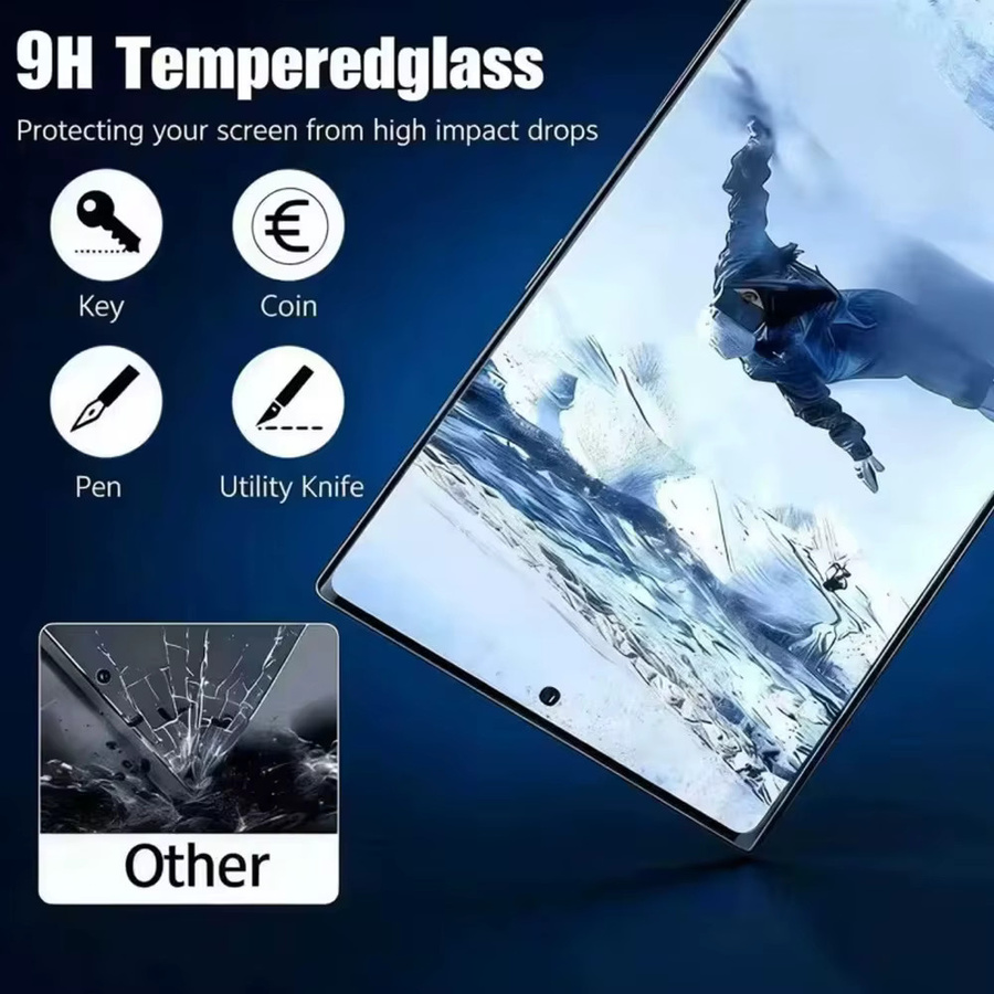 HD Displayschutzfolie aus gehärtetem Glas für Samsung Galaxy A55 A54 A34 A15 A13 A52 S24 FE S23 FE transparent - Bild 5