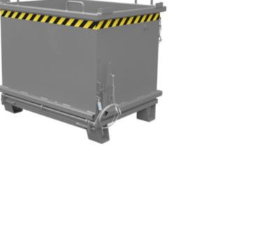 Klappbodenbehälter SB 1000 von Bauer, grau, B/T/H: 130,4 x 93,0 cm - Bild 1