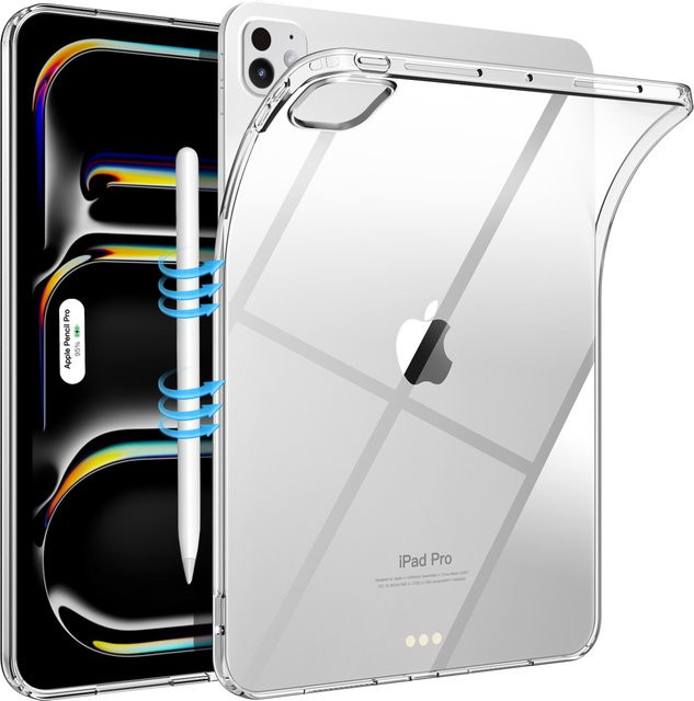 Dadanism Schutzhülle für iPad Pro 11 Zoll (M4) 2024, transparent, schlankes TPU-Design - Bild 1