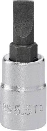 Facom RS.5.5T Schlitz Steckschlüssel-Bit-Einsatz 5.0mm in Silber, 1/4 (6.3 mm) - Bild 1