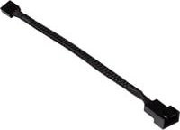 Alphacool Verlängerungskabel 4-Pin auf 4-Pin, Schwarz, Länge: 15 cm - Bild 1