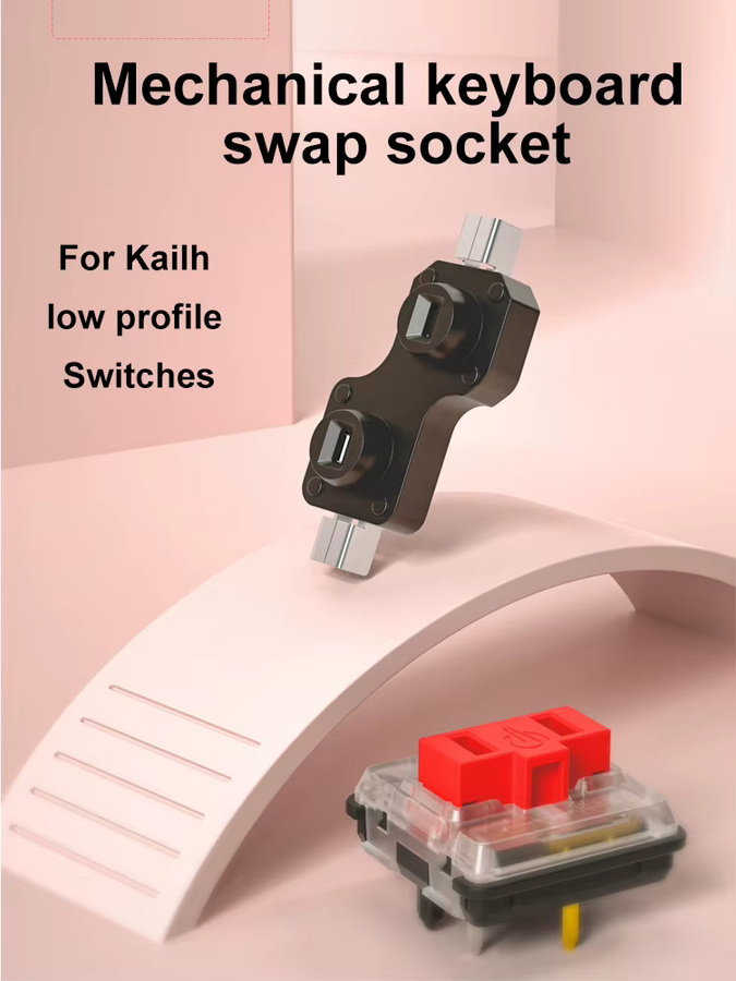 Kailh Hot-Swap PCB Buchsen Set für mechanische Tastaturen in Schwarz, 110 Stück (70/30/10 Stück Konfiguration) kompatibel mit Outemu und Cherry MX Schaltern - Bild 6