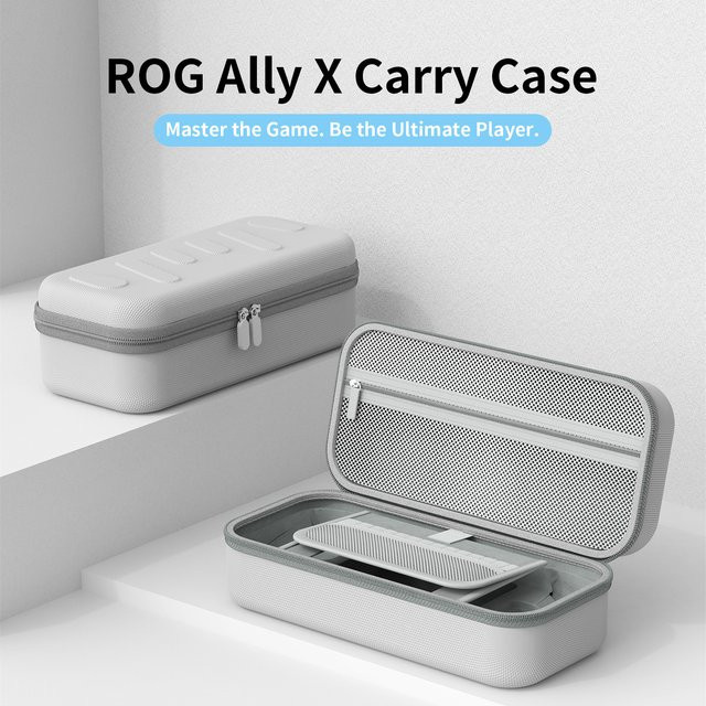 Bibuks Tragetasche für ROG Xbox Ally und Ally X 2025, harte EVA-Reisetasche für Konsole und Zubehör in Schwarz und Grau - Bild 1