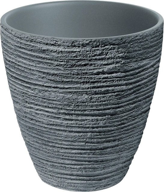 Prosperplast Blumentopf Defora in Betongrau, Höhe: 47 cm, Durchmesser: 48 cm - Bild 1