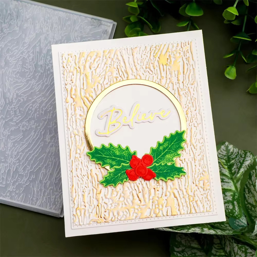 3D-Prägeordner mit Diamant-Gitter und Valentinstag-Herz-Motiv zum Erstellen von Texturen für deine DIY-Papierarbeiten - Bild 2