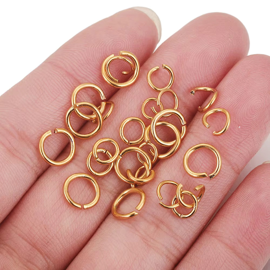 Biegering Stecker Edelstahl, vergoldet, Unisex - Bild 2