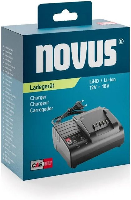Novus Tools Akku Ladegerät CAS 18V mit Air Cooled-Technologie in Schwarz - Bild 1