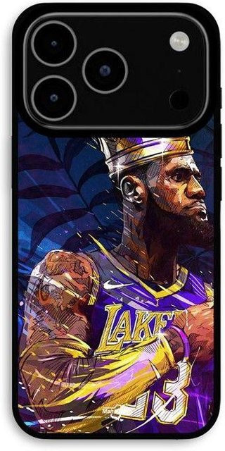 MANIACASE iPhone 17 Pro Hülle Lebron James Lakers Design Multicolor - Bild 1