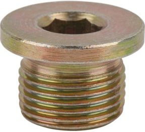 KS Tools Ölablassschraube mit Innensechskant 8mm, M16 x 1,25 x 11,5mm, verzinkt, Gold, 25er-Pack - Bild 1