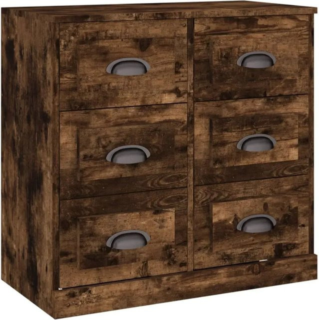 vidaXL Sideboard Räuchereiche in Braun aus Holzwerkstoff, B/T/H: 70 x 35,5 x 67,5 cm - Bild 1