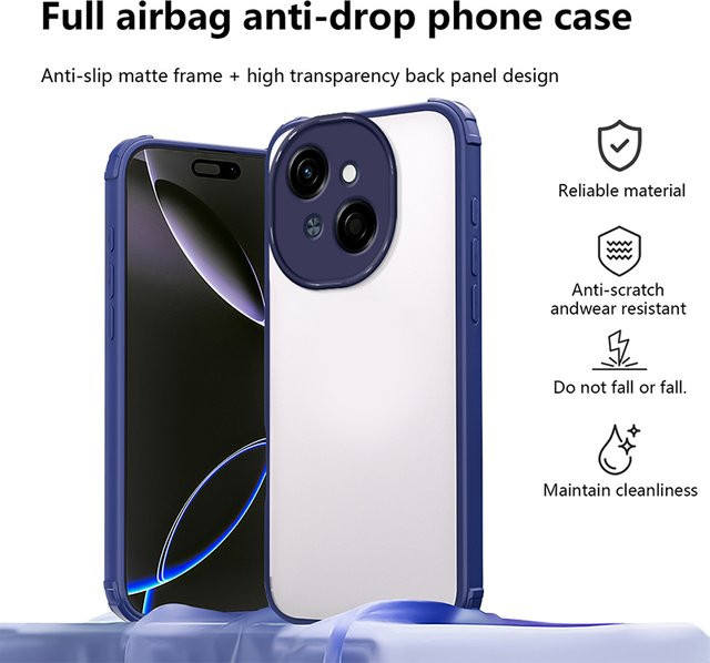 Transparente Anti-Fall-Handyhülle aus hartem PC für Tecno Spark GO 1, GO 2, Spark GO 2024, POP 8 und POP 9 - Bild 1