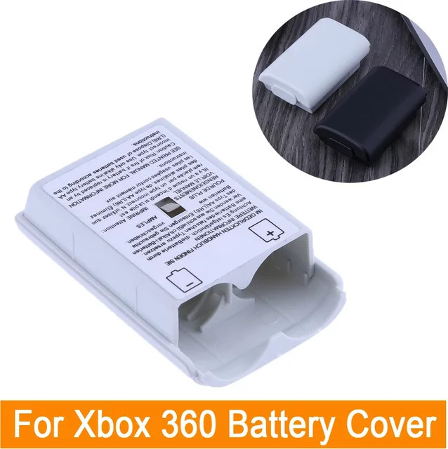 ALLOYSEED Batteriepack Abdeckung für Xbox 360 Wireless Controller, Case Shell in Schwarz - Bild 1