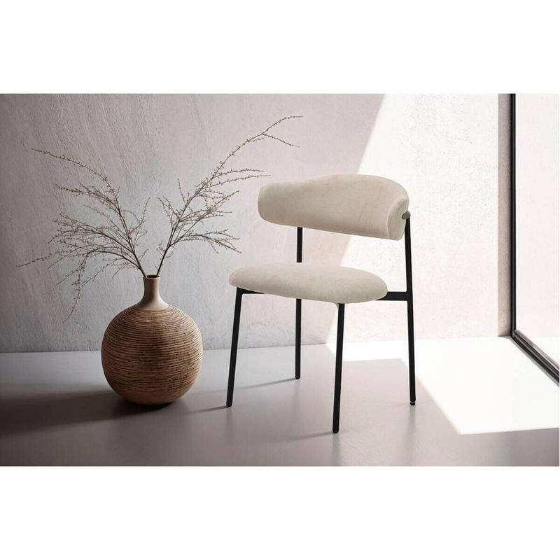 byLIVING Stuhl JERSEY 2er-Set, Webstoff, beige, B/H/T: 58 x 78 x 54,5 cm - Bild 5