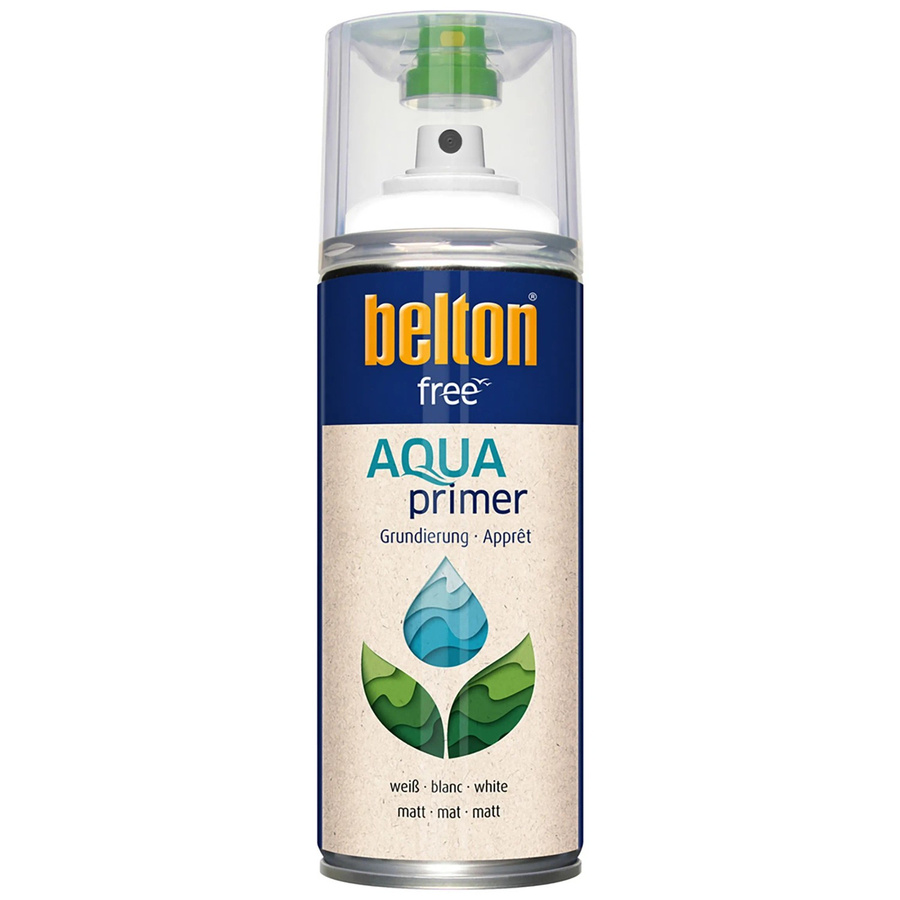 Belton Free AQUAprimer Wasserbasierte Grundierung Weiß Matt 400 ml - Bild 2