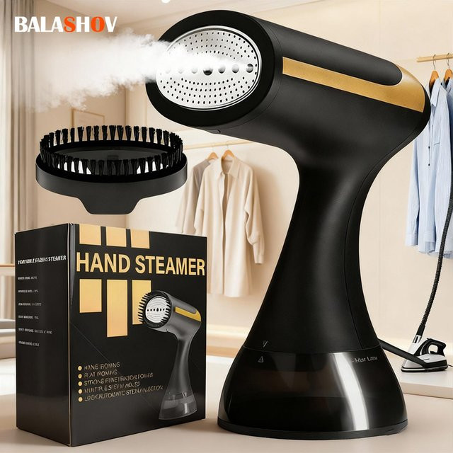 BALASHOV Handheld-Dampfbügeleisen mit Touch-Monitor-Steuerung in Schwarz - Bild 1