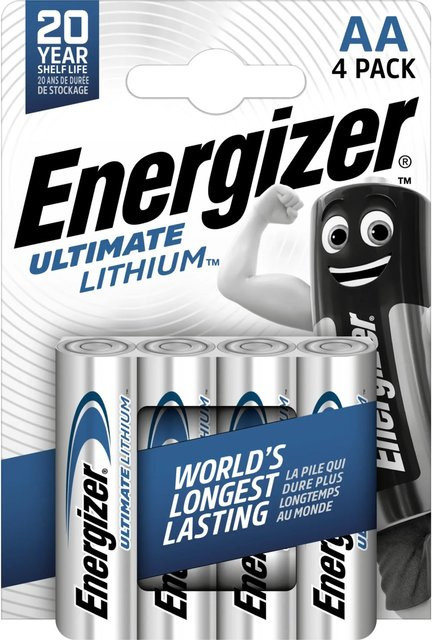 Energizer Ultimate Lithium AA Batterien, 4 Stück, Silber - Bild 1