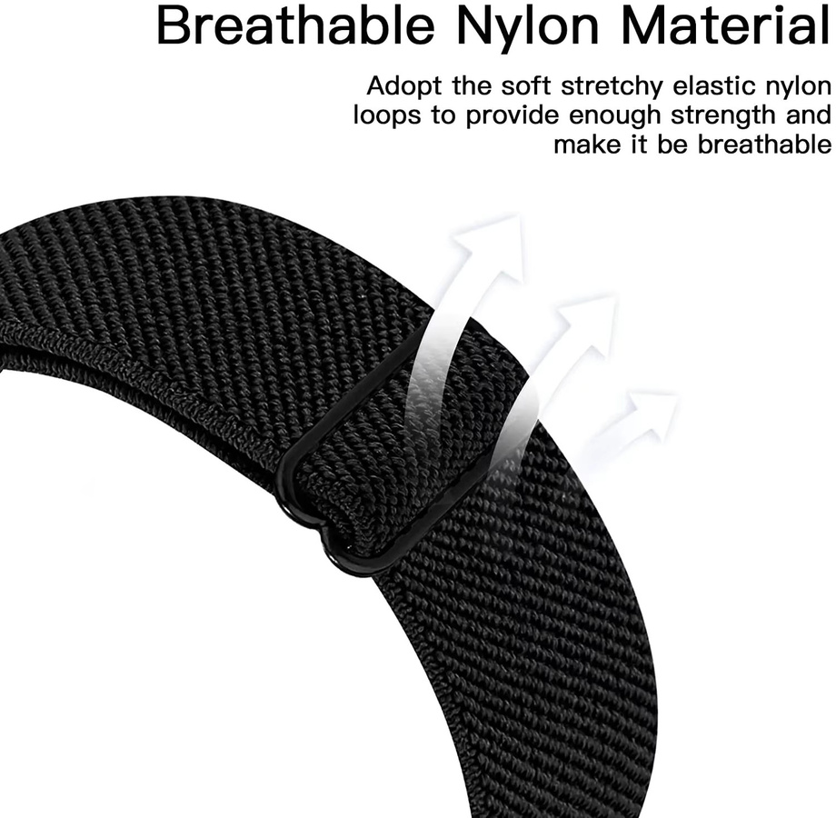 VATMENS Uhrenarmband Nylon, elastisch, Damen Herren, Xiaomi Mi Band 8 Pro, Redmi Watch 4 - Bild 2