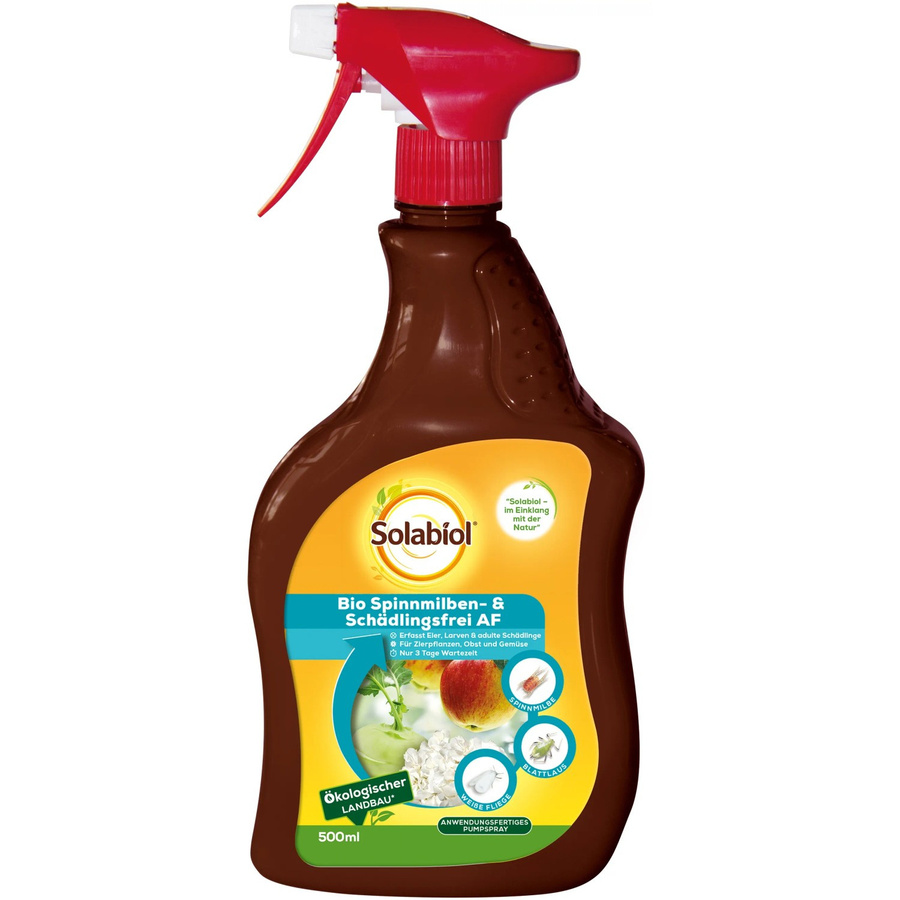 Solabiol Bio Spinnmilben- & Schädlingsfrei AF 500 ml für Zierpflanzen, Kernobst und Kohlrabi - Bild 2
