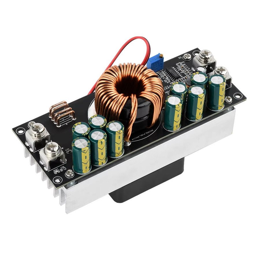 Ziqqucu DC-DC Abwärtswandler 1500W 50A Einstellbares CC CV Konstantspannungs-Stromversorgungsmodul DC15-90V zu 2,5-72V in Schwarz - Bild 3
