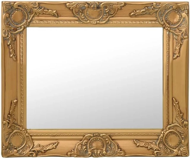 vidaXL Wandspiegel im Barock-Stil in Gold, B/H: 50 x 40 cm - Bild 1
