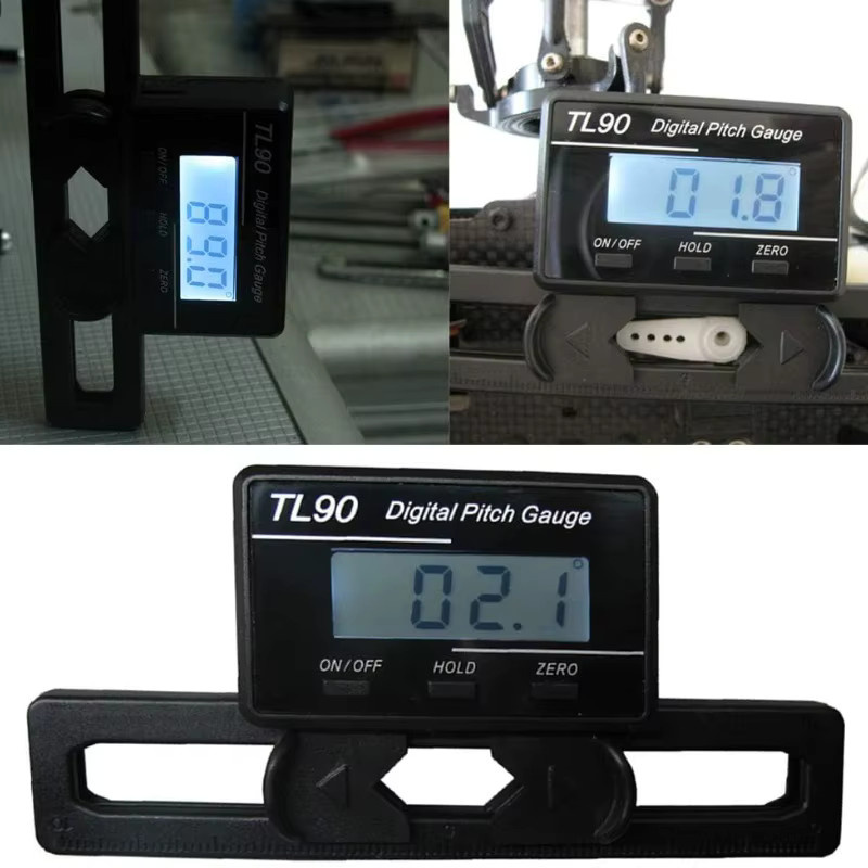 MKronRC TL90 Digital Pitch Gauge, LCD Hintergrundbeleuchtung, Gyro Sensor, Werkzeug - Bild 2