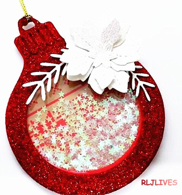 RLJLIVES Metall Stanzformen Weihnachten Ball Shaker Schablonen für DIY Scrapbooking und Papierkarten - Bild 1