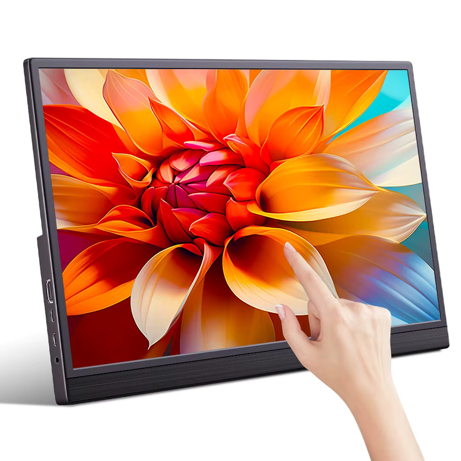 Pisichen Tragbarer Touchscreen-Monitor in Schwarz mit HD-Auflösung als Erweiterungsdisplay für Laptop, PC und PlayStation - Bild 5