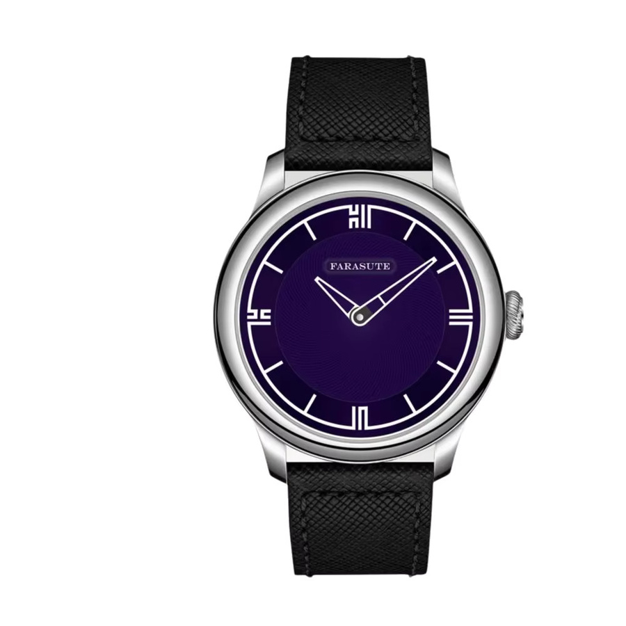 FARASUTE Armbanduhr, Automatik, Edelstahl, Leder, Schwarz, Herren - Bild 5