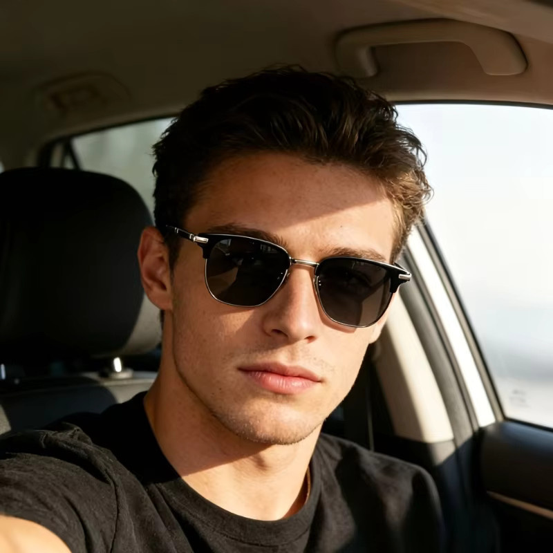 ZUIDID Sonnenbrille, Unisex, Vollrand, Square, black - Bild 2