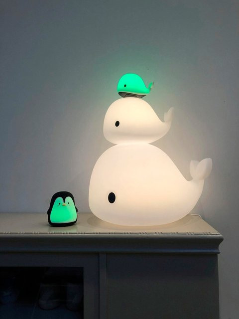Filibabba LED Nachtlicht Pelle der Pinguin in Multicolour aus Silikon und Kunststoff mit wiederaufladbarem Akku - Bild 1