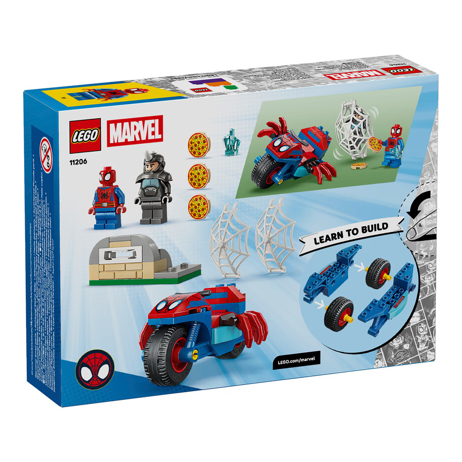 LEGO Spidey auf Motorrad vs. Rhino Konstruktionsspielzeug - Bild 4