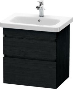 Duravit Waschtischunterschrank DuraStyle in Weiß mit 2 Schubladen, wandhängend, B: 58 cm, T: 44,8 cm, H: 61 cm - Bild 1